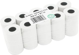 HCT STYLE Rollos Papel Termico 57 mm Longitud 16 M