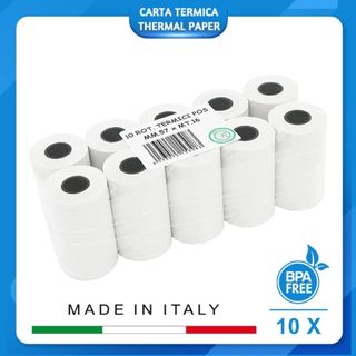 HCT STYLE Rollos Papel Termico 57 mm Longitud 16 M