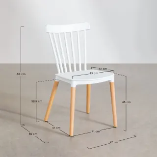 Mesa extensible y dos sillas