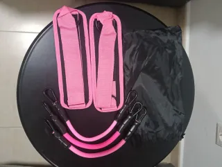 Bandas elásticas deportivas fitness Rosa