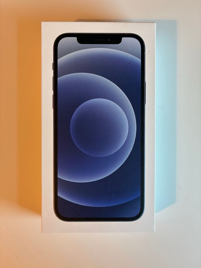 Caja iPhone 12 Negro 128Gb Original Vacía