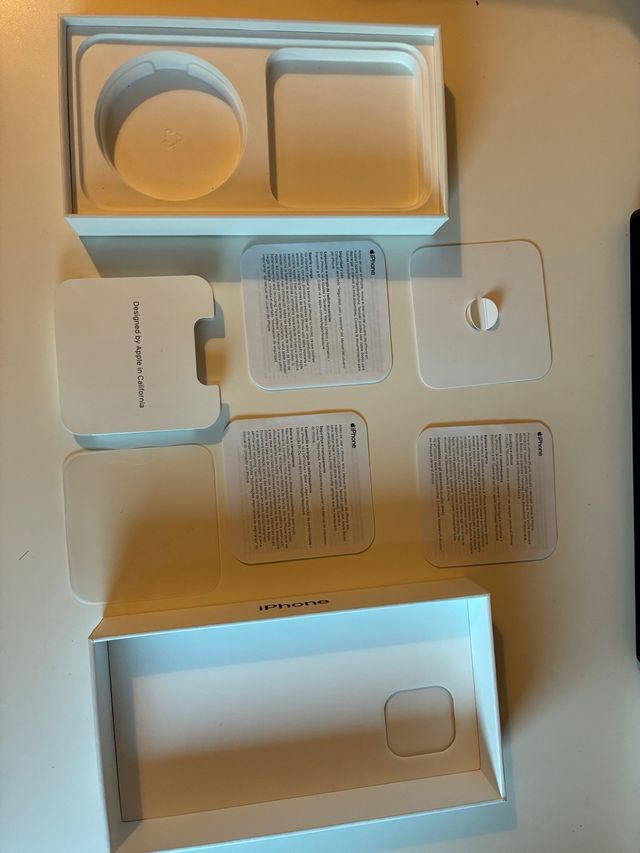 Caja iPhone 12 Negro 128Gb Original Vacía