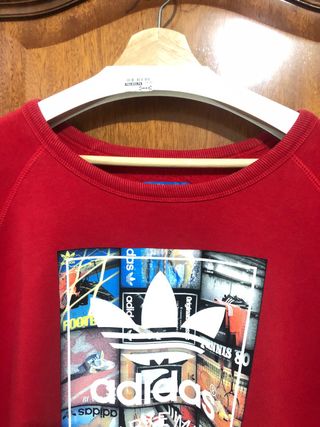 Sudadera Adidas Originals Roja Talla XXL