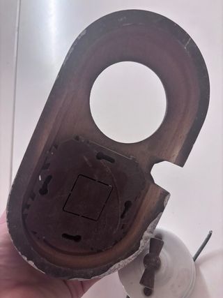 Enchufe y Interruptor Vintage Cerámica Madera