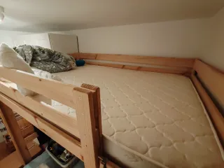 Cama alta Lufe madera practicamente nueva !!!!