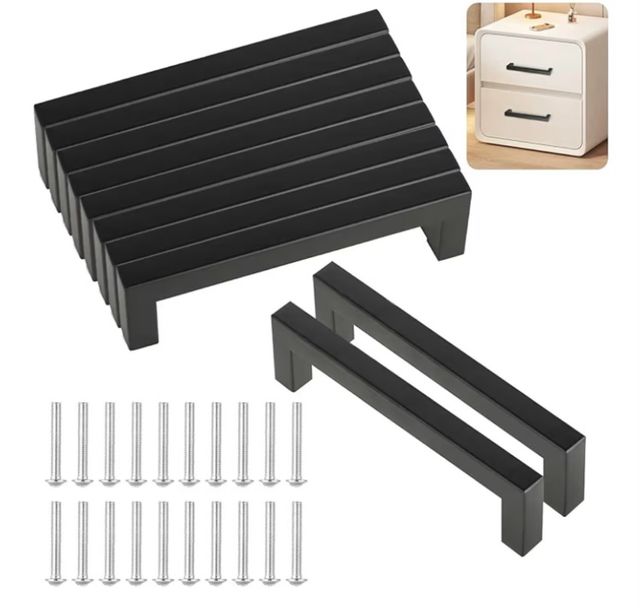 Tiradores negros 13cm muebles cocina