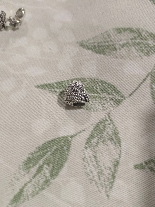 Charm Corazón Hoja Plata Pandora