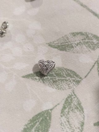 Charm Corazón Hoja Plata Pandora