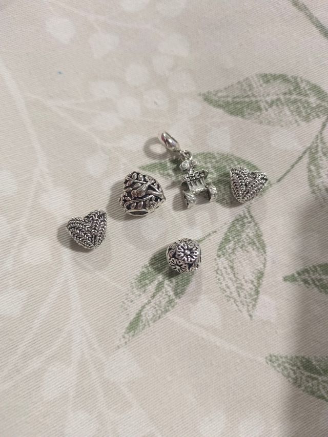 Charm Corazón Hoja Plata Pandora