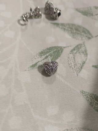 Charm Corazón Hoja Plata Pandora