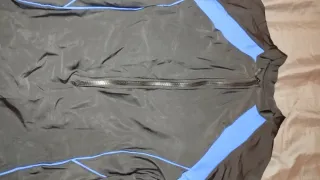 Traje de baño enterizo negro y azul