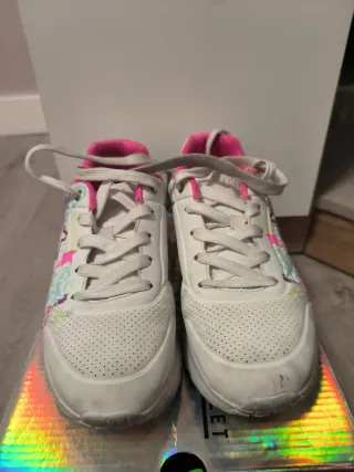 Bambas niña blancas y rosas