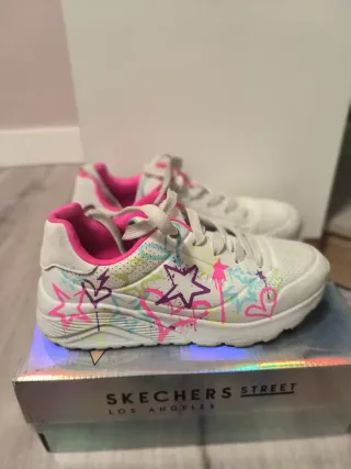 Bambas niña blancas y rosas