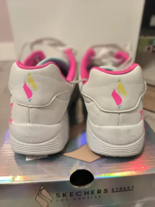 Bambas niña blancas y rosas