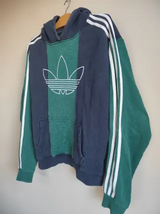 Sudadera Adidas Vintage de los 90 Azul/Ver