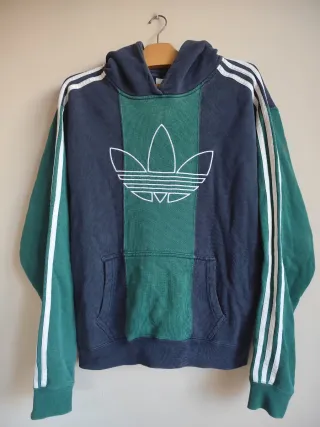 Sudadera Adidas Vintage de los 90 Azul/Ver