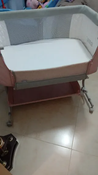 Cuna colecho rosa