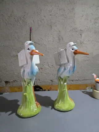 Coppia soprammobili cigno