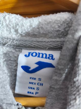 Sudadera Joma Color Gris y Negro Talla S.