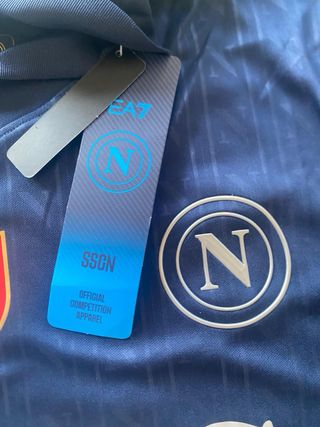 Camiseta EA7 Napoli Azul Talla L