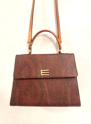 Bolso de mano y hombro estampado