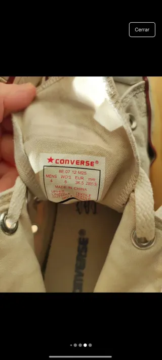 Converse Blancas Caña Alta