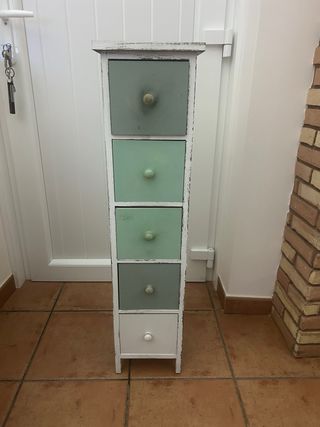 Piccolo cassettiera in legno 95x16x21cm