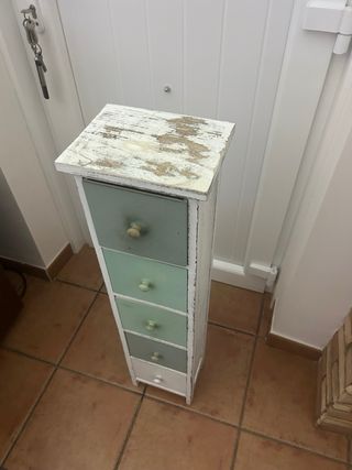 Piccolo cassettiera in legno 95x16x21cm