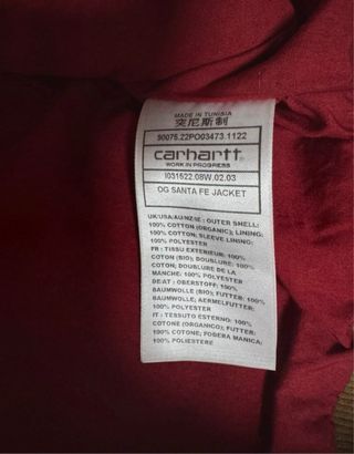 Carhartt Santa Fe Giacca Marrone indossata 2 volte