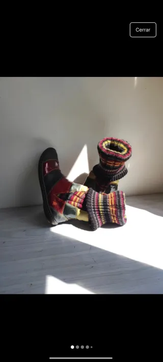 Botas altas multicolor