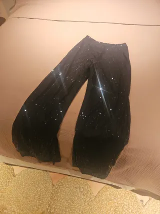 Pantalón negro lentejuelas