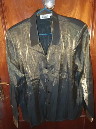 Blusa Fiesta Tornasolada Champagne