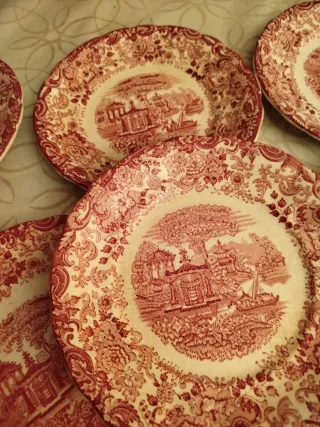 Platos La Cartuja Antiguos (Defectos) Lola.