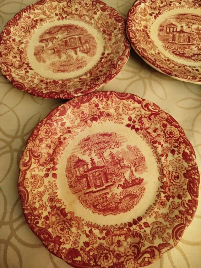 Platos La Cartuja Antiguos (Defectos) Lola.