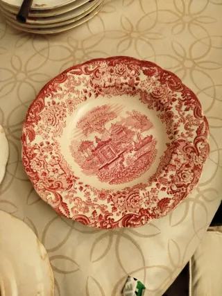 Platos La Cartuja Antiguos (Defectos) Lola.