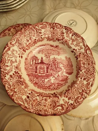 Platos La Cartuja Antiguos (Defectos) Lola.