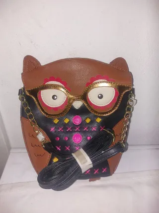 Bolso piel  diseño búho
