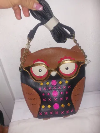 Bolso piel  diseño búho