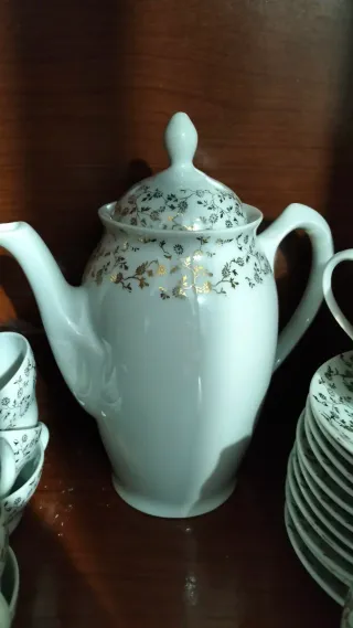 Juego de café 12 tazas porcelana