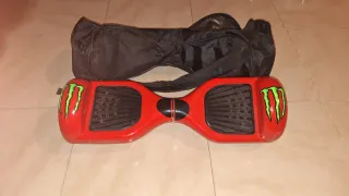 Patinete Eléctrico Rojo con Bolsa Monster Energy