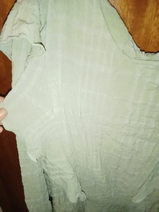 Vestido verde de otoño