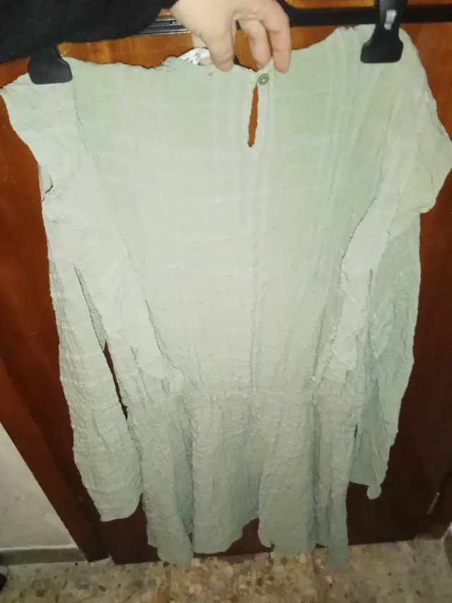 Vestido verde de otoño