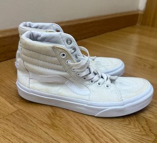 Zapatillas Vans Altas Blanco Roto