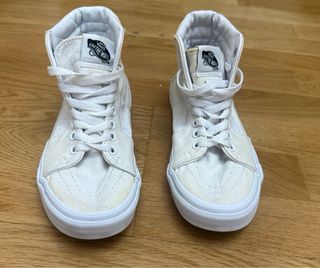 Zapatillas Vans Altas Blanco Roto