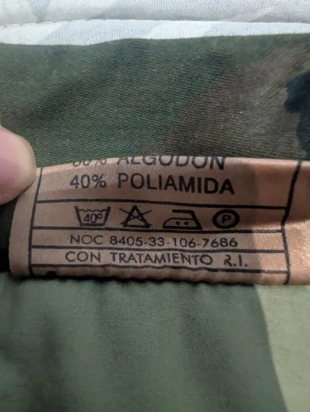 Camisola militare NATO 1C mimetica Spagna