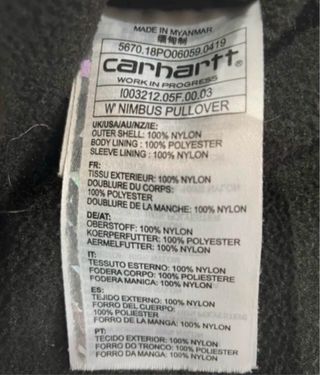 Chaqueta Carhartt Mujer Burdeos