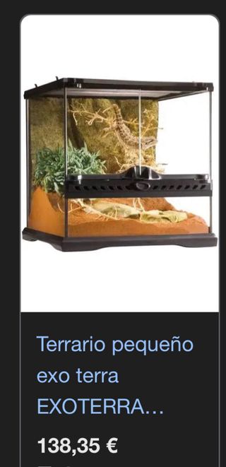 Terrario para mascotas