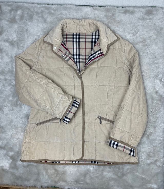 Giacca Burberry Beige a Quadri
