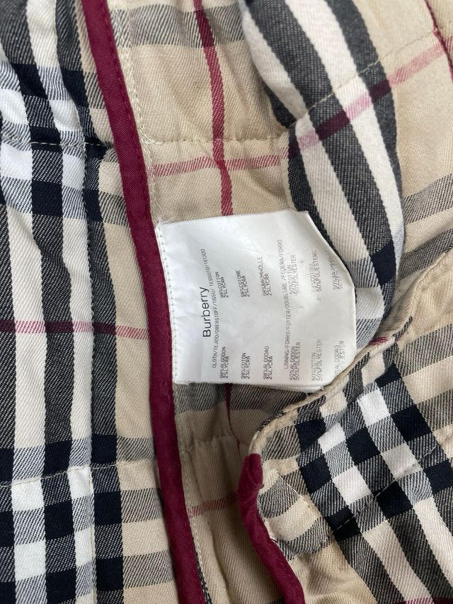 Giacca Burberry Beige a Quadri