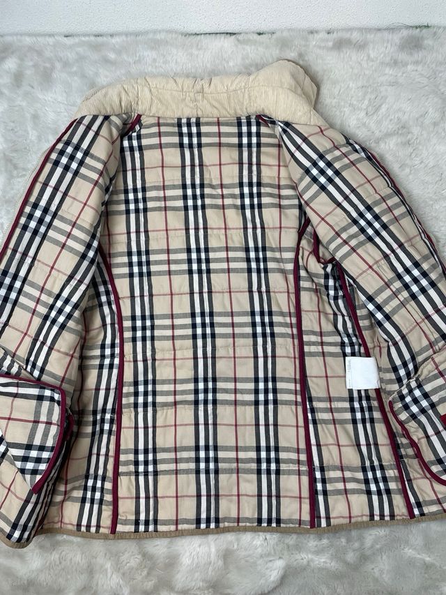Giacca Burberry Beige a Quadri